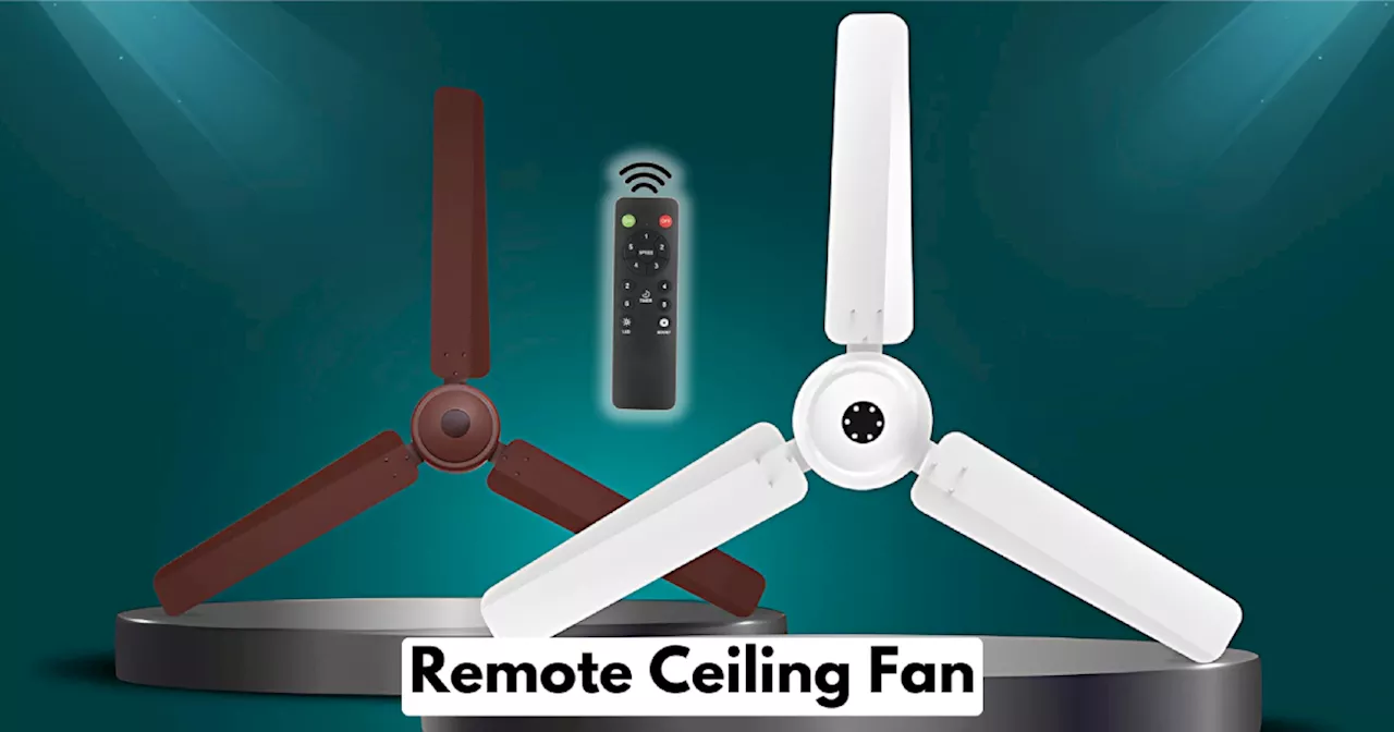 लेटेस्ट रिमोट Ceiling fan पर मिलने लगा है 45% तक का ताबड़तोड़ डिस्काउंट, Amazon सेल में लाइव हुई ये अमेजिंग डील