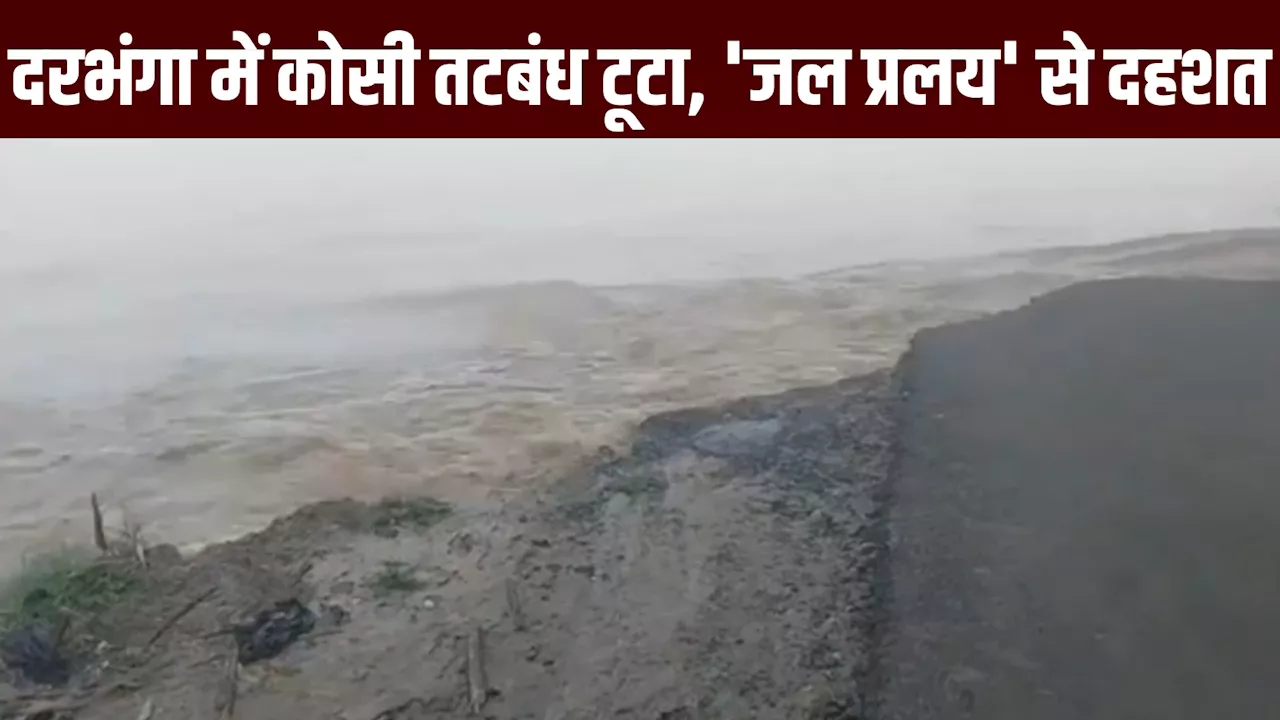 Bihar Flood: दरभंगा में 'जल प्रलय', किरतपुर में कोसी नदी का तटबंध टूटा; कई गांवों में बाढ़ का कहर