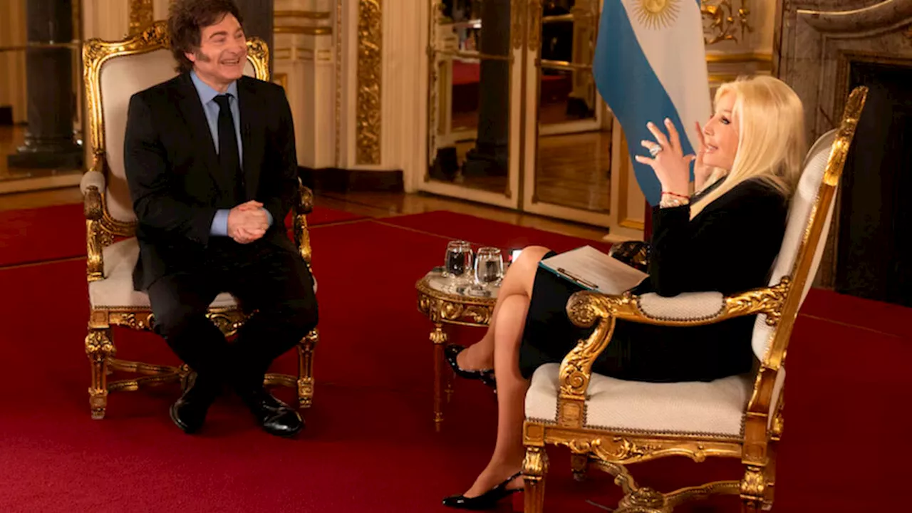 Susana Giménez entrevistó a Milei en Casa Rosada con bajo rating