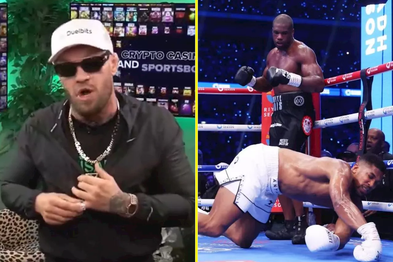 – Conor McGregor insists only one thing can happen after Anthony Joshua’s latest KO loss...