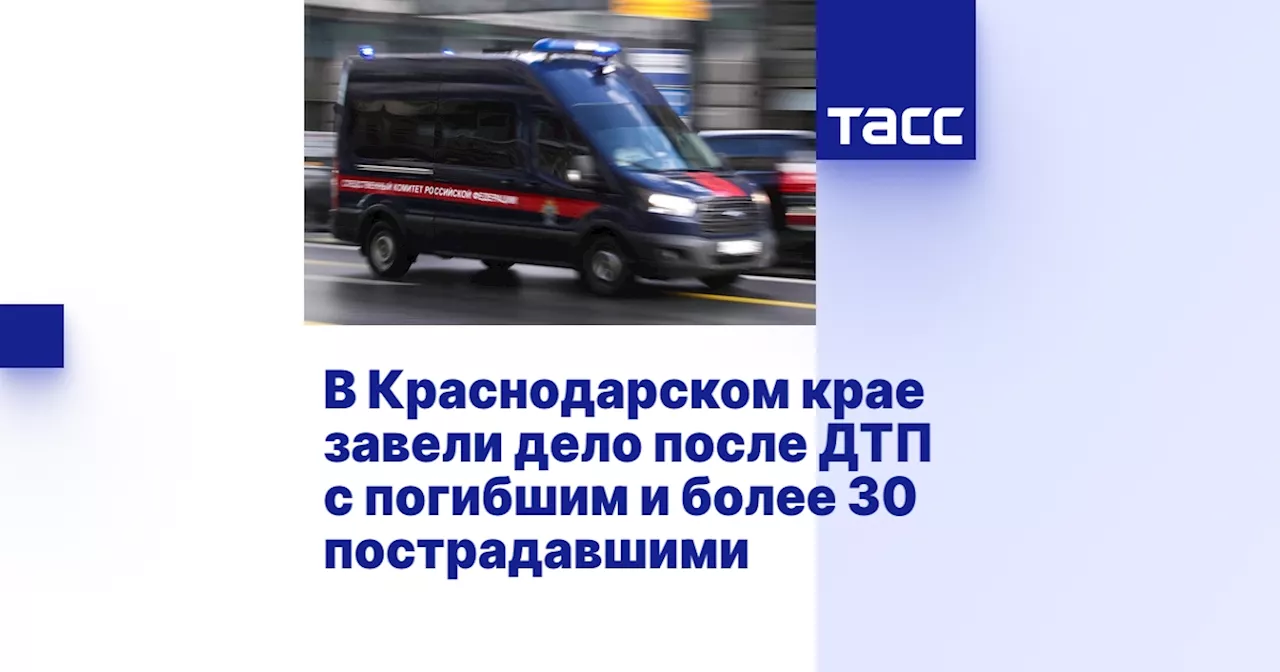 В Краснодарском крае завели дело после ДТП с погибшим и более 30 пострадавшими