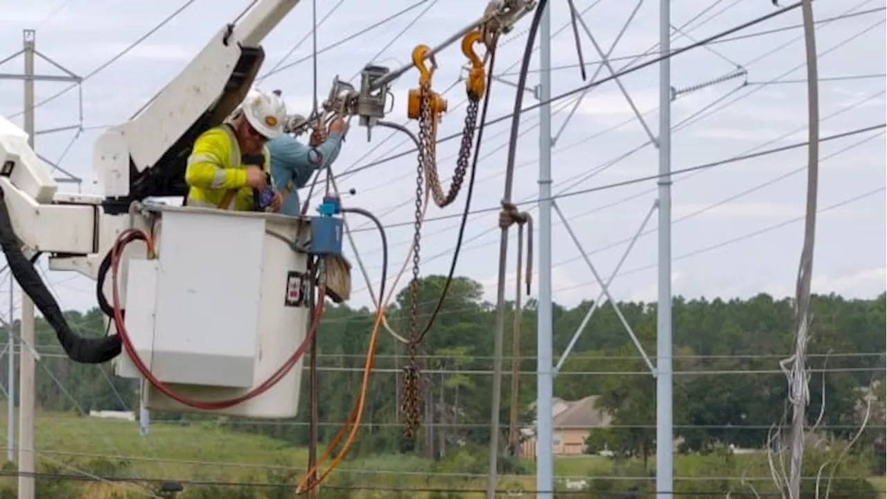 JEA crews tackle remaining isolated power outages after Hurricane Helene