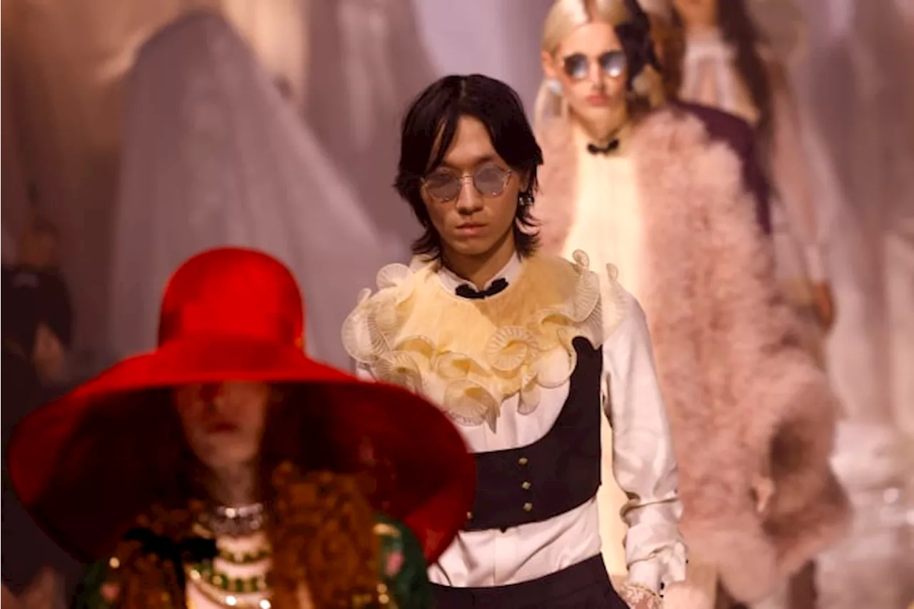 Valentino's new designer puts on maximalist Paris ready-to-wear debut