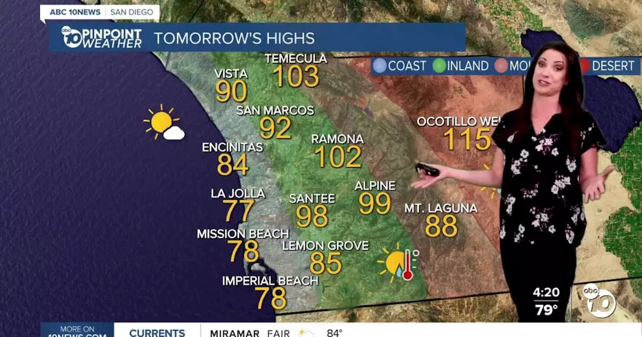 San Diego's Weather Forecast for September 3, 2024: Hottest days of the year so far!