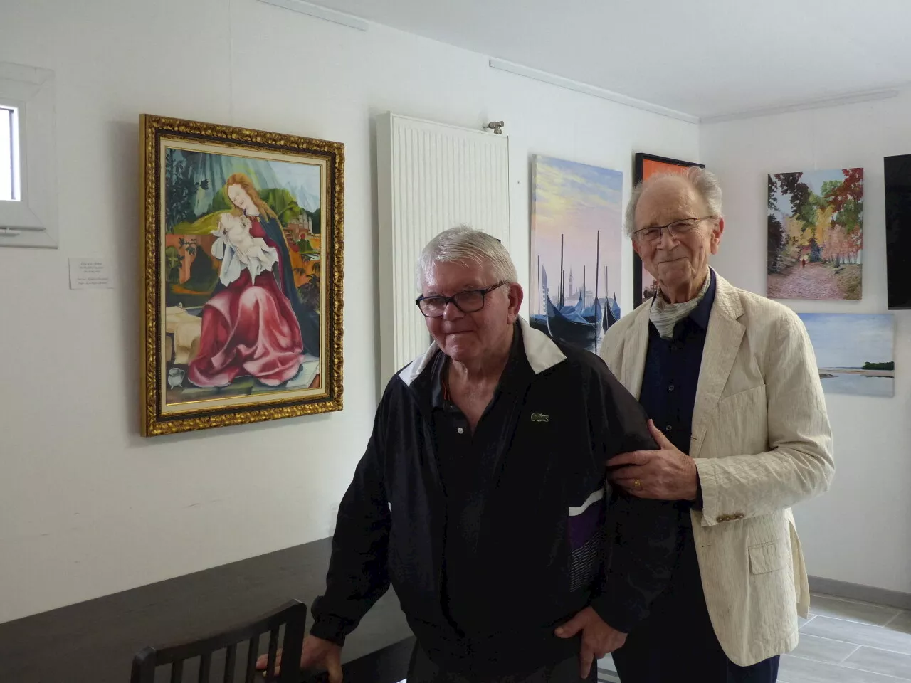 A 71 et 91 ans, deux peintres amateurs exposent à la résidence seniors où ils vivent