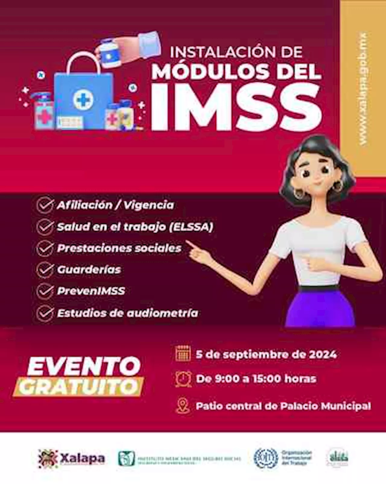 Realizará IMSS Jornada de Salud en Palacio Municipal de Xalapa