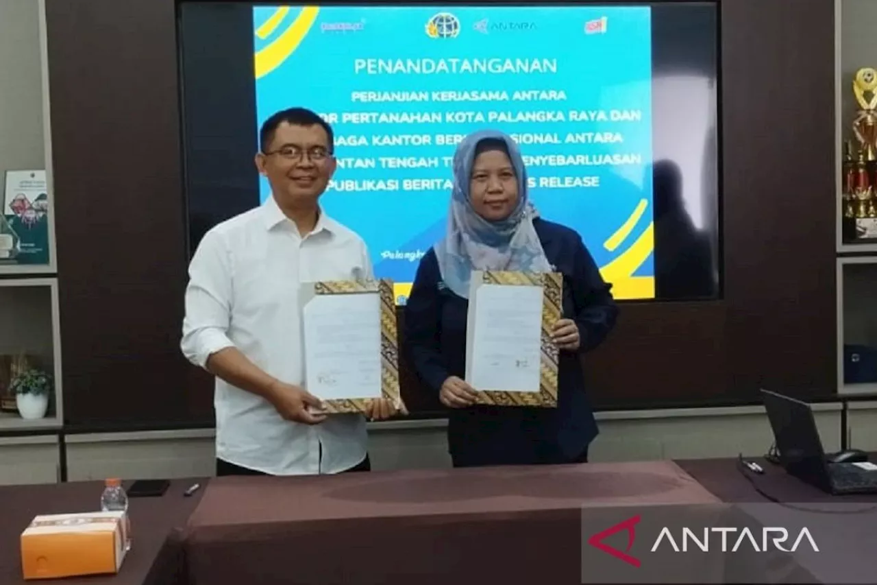 BPN Palangka Raya-ANTARA kerja sama penyebaran informasi pembangunan