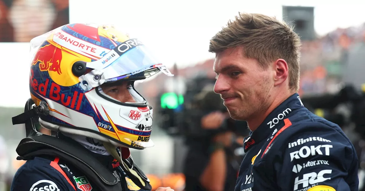 Se fortalece la relación Checo Pérez-Max Verstappen, en momento crítico para Red Bull