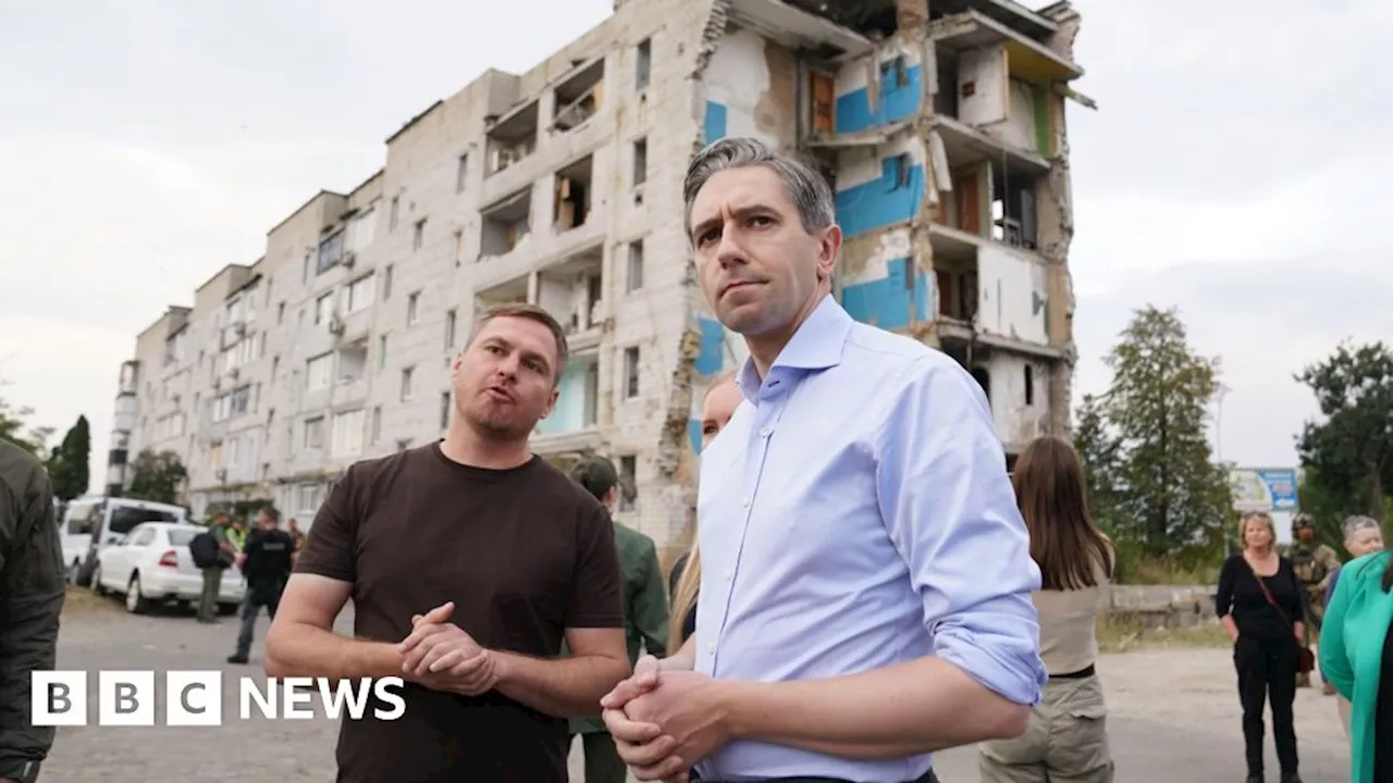 Irish PM Simon Harris in Ukraine ahead of Zelensky meeting