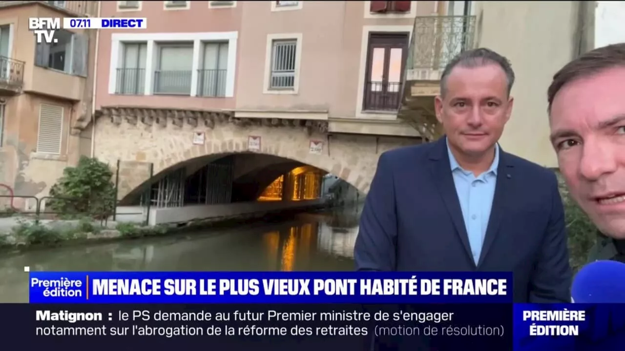 À Narbonne, le plus Vieux-Pont habité de France menacé faute d'entretien