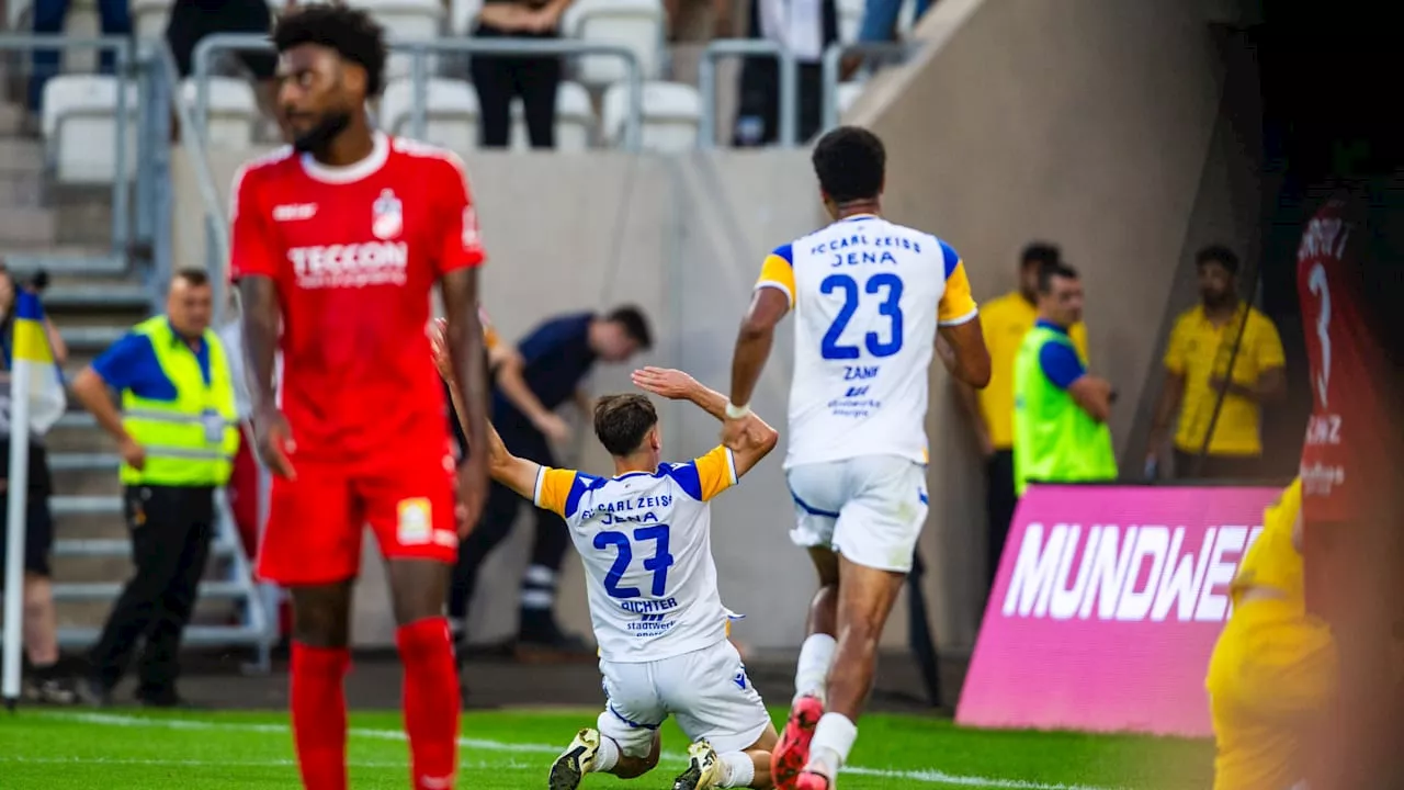 Carl Zeiss Jena gewinnt Derby gegen Rot-Weiß Erfurt mit 5:1