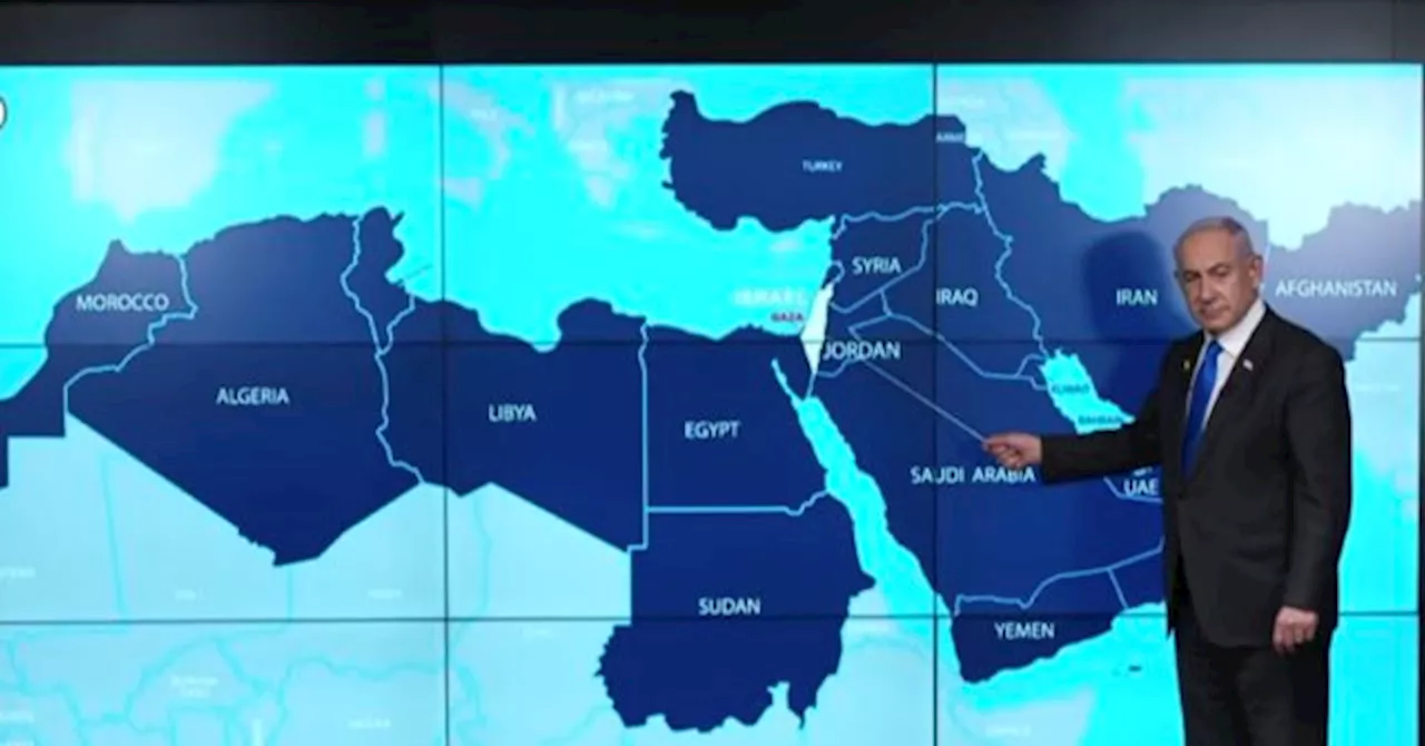 Netanyahu Brings Maps to Clashes in Foreign Media Briefing on Gaza