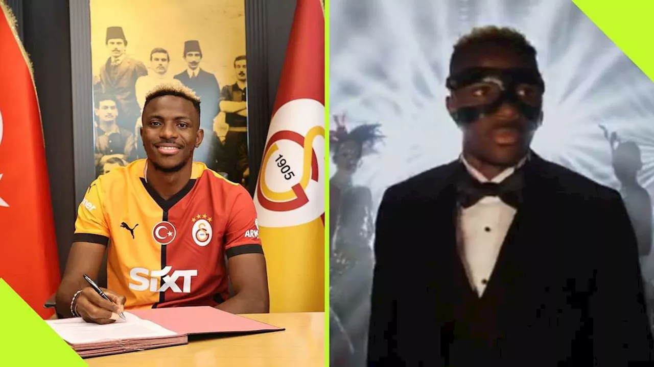 “We Are the Best”: Galatasaray Unveil Victor Osimhen in Mask Video, Name Big Salary