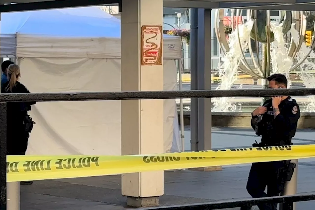 Update: Person dead outside Queen Elizabeth Theatre, man arrested in connection