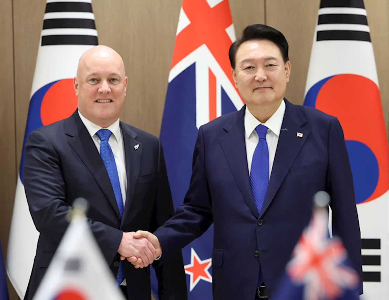 Leaders of South Korea and New Zealand strongly condemn expanding North Korea-Russia military ties