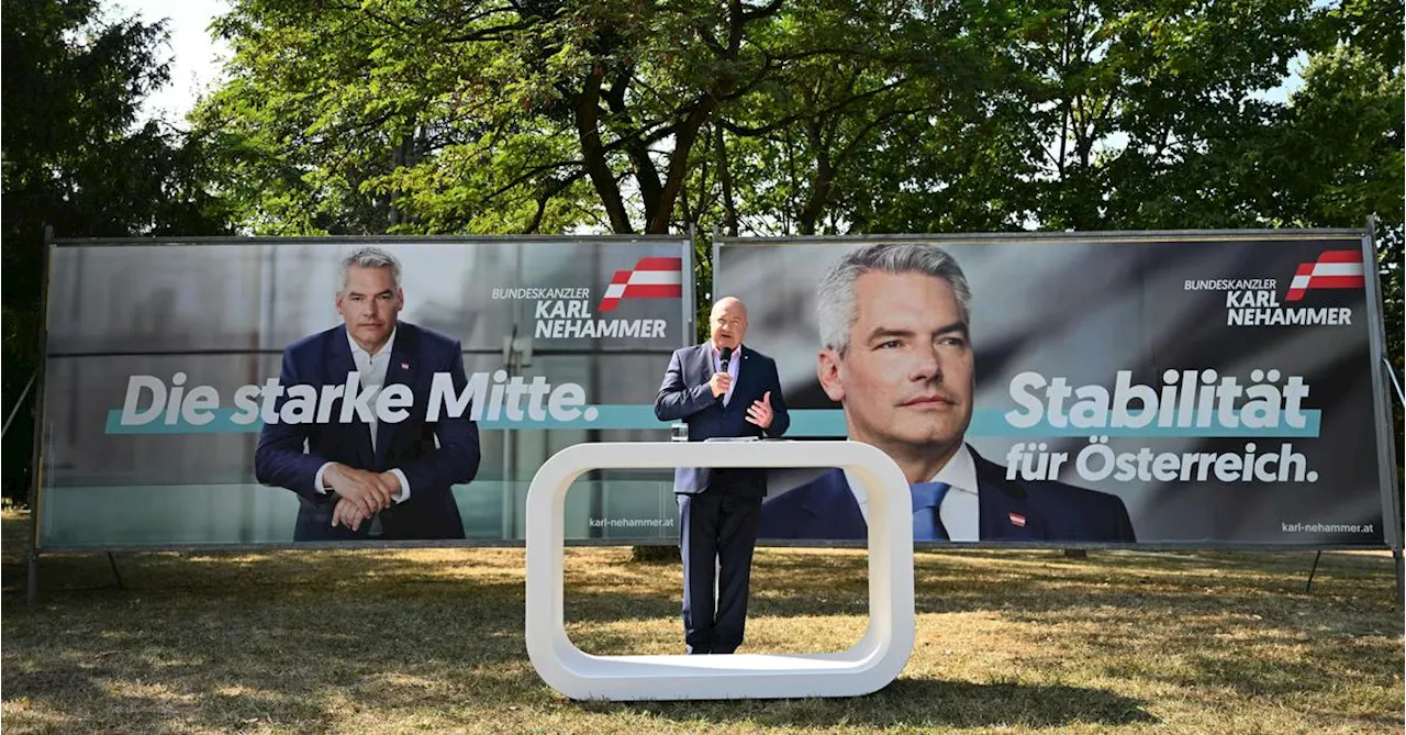 ÖVP plakatiert Nehammer als „starke Mitte“