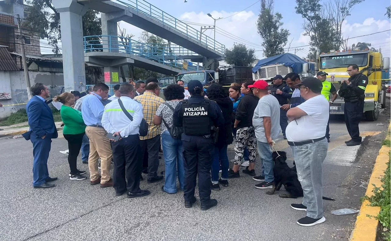 Bloquean carretera Lago de Guadalupe por falta de agua; manifestantes llegan a acuerdo con Gobierno Municipal