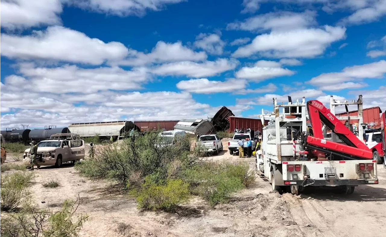 Localizan sin vida a menor desaparecido tras descarrilamiento de tren en Chihuahua