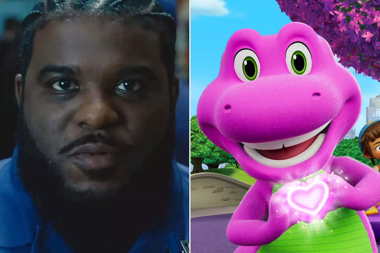 Trap scene-stealer is new voice of Barney in purple dinosaur's rise from TV extinction after 14 years