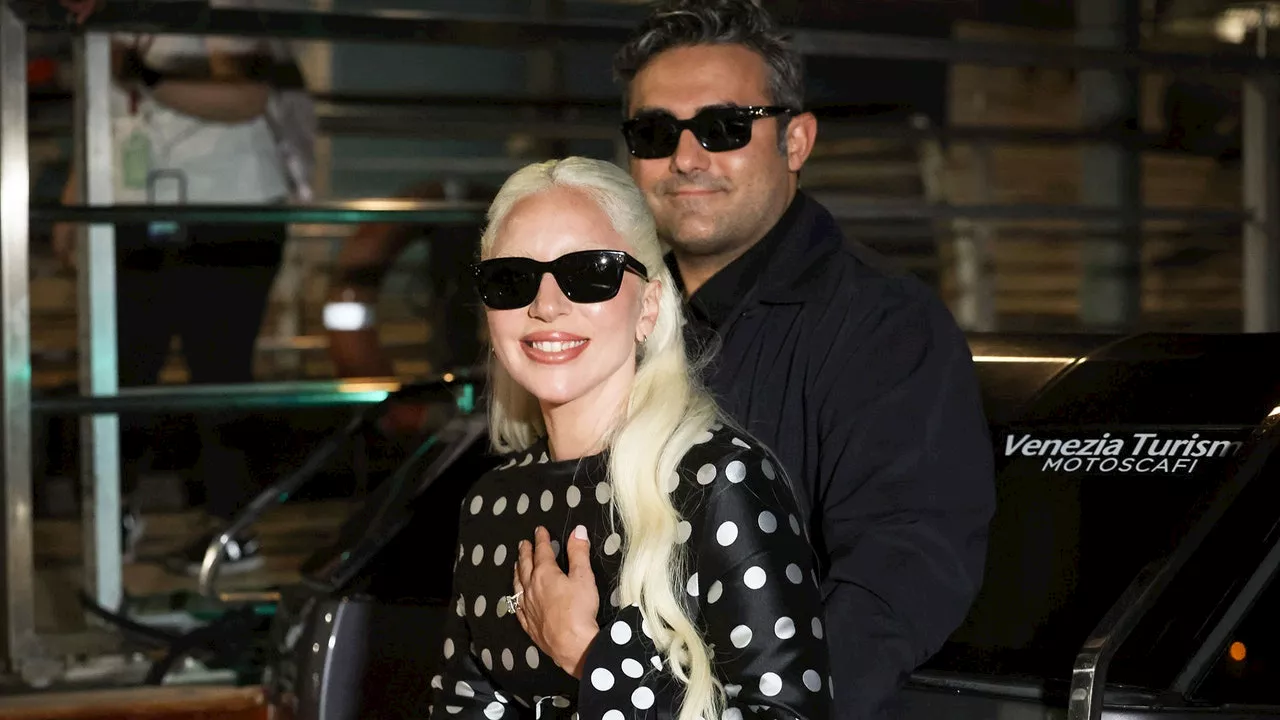 Lady Gaga Flashes Her Gargantuan Engagement Ring for the First Time at the Venice Film Festival