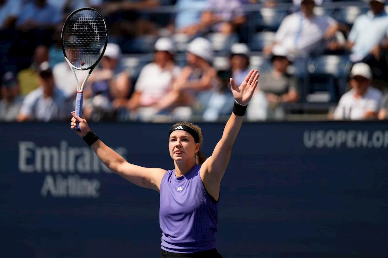 Karolina Muchova downs Beatriz Haddad Maia to reach U.S. Open semi-finals for second straight year