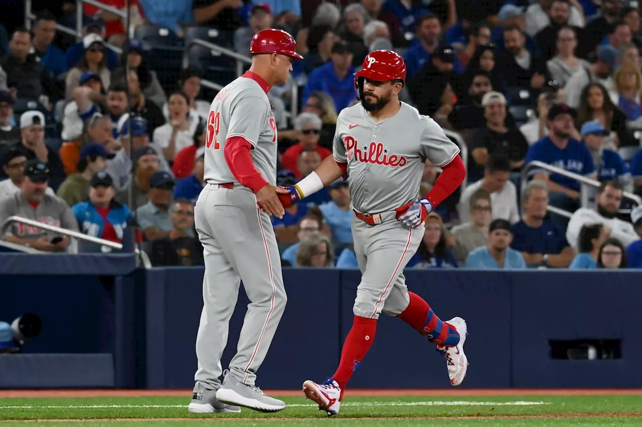 Kyle Schwarber’s three-homer, six-RBI performance carries Phillies past Blue Jays 10-9