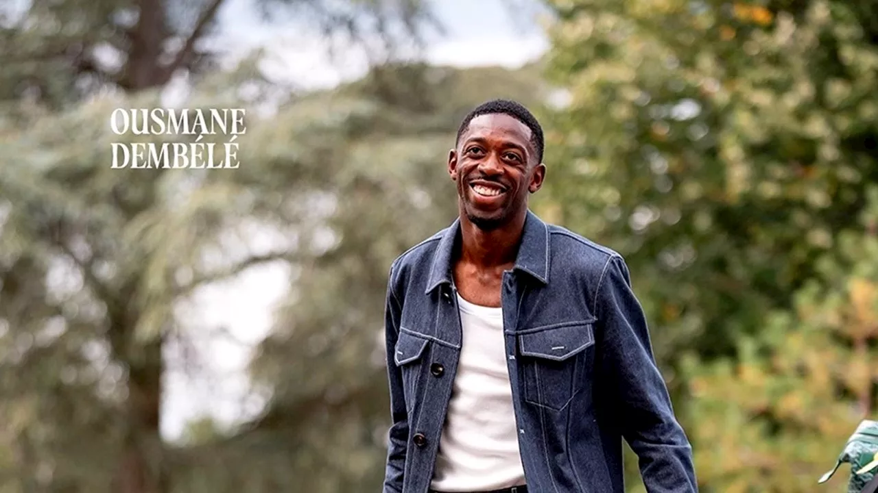 Ousmane Dembélé embrasse la tendance total denim pour sa rentrée à Clairefontaine