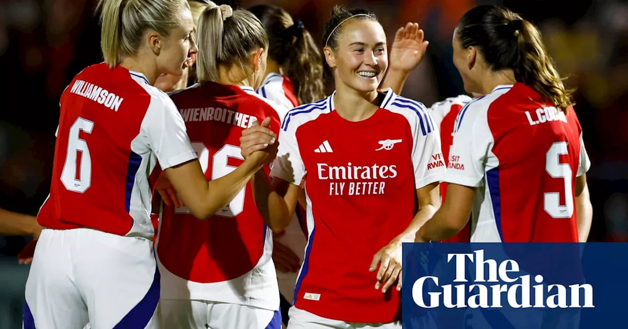 Foord nets four as Arsenal rout Rangers to close on Women’s Champions League