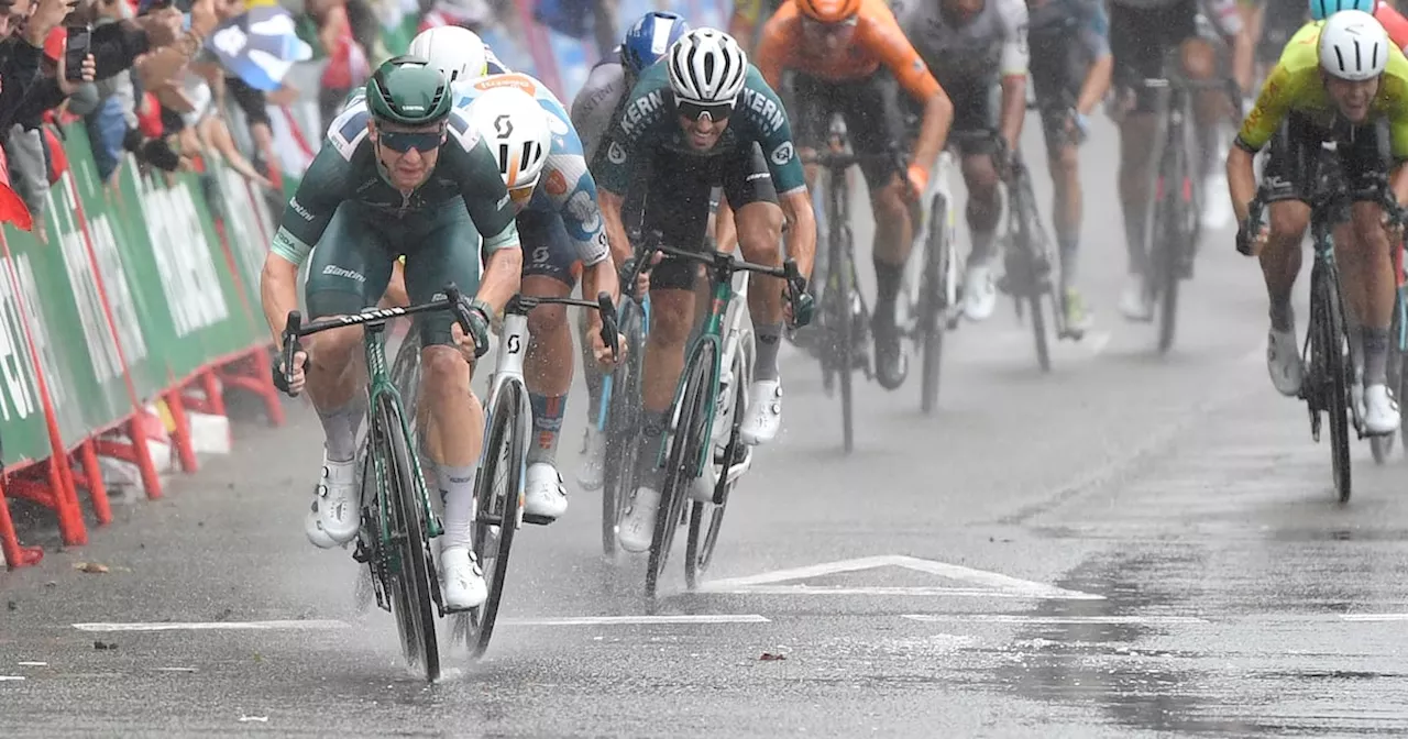 Australia’s Haden Groves secures third Vuelta stage win in wet Santander sprint