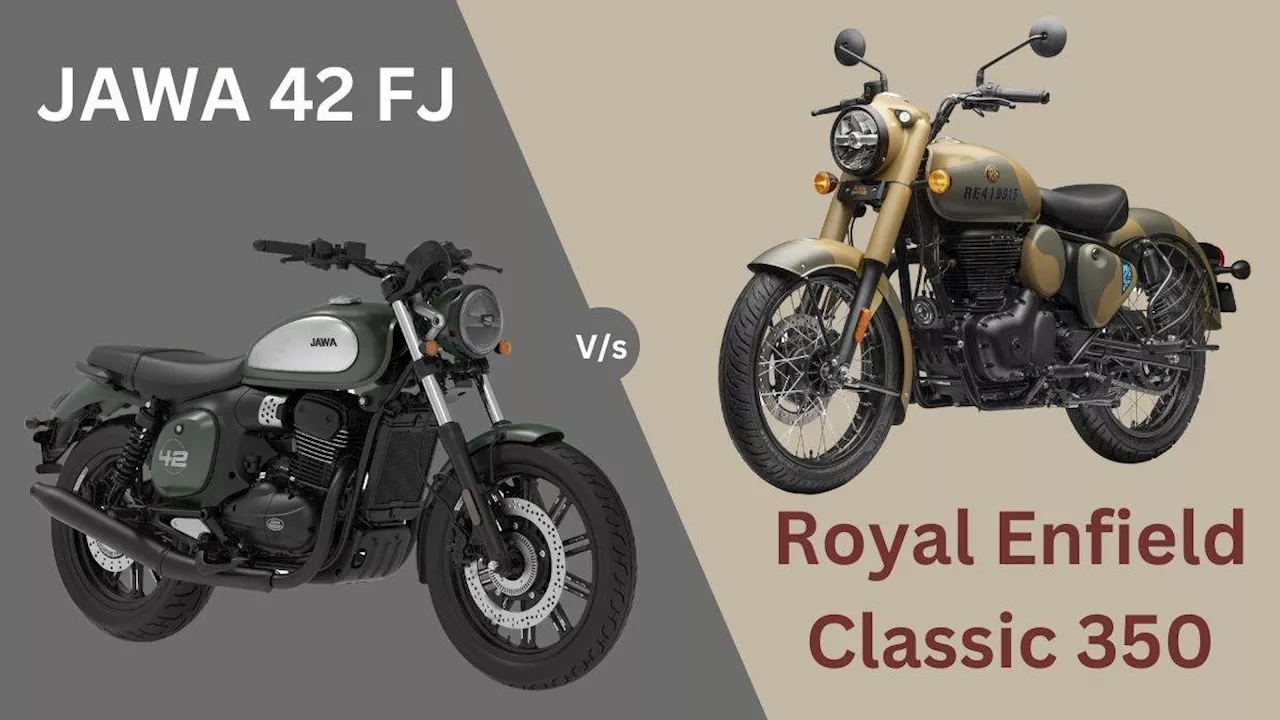 New Jawa 42 FJ Vs Royal Enfield Classic 350: इंजन, फीचर्स और कीमत के मामले में किसे खरीदें, पढ़ें पूरी खबर