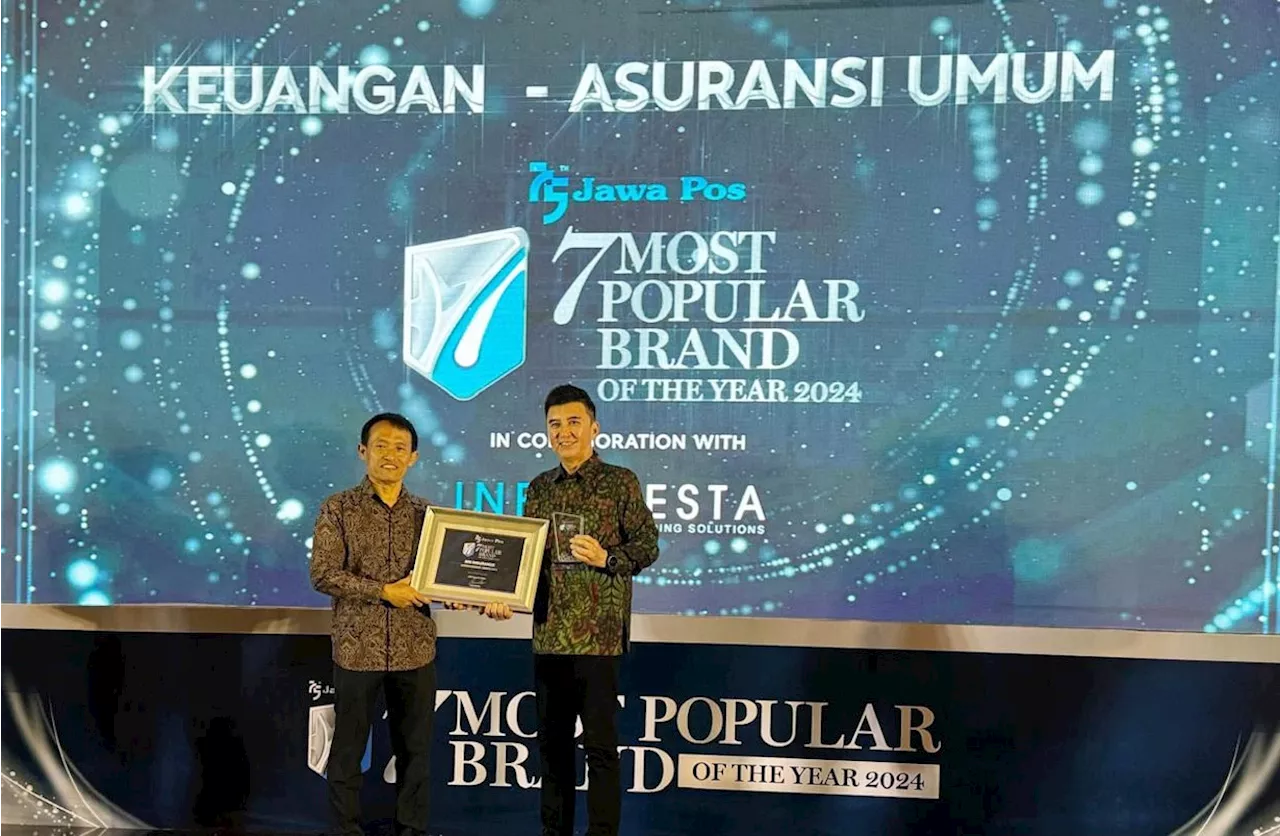 BRI Insurance Raih Awards 7 Most Popular Brand Of The Year 2024