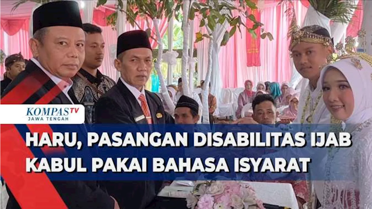 Haru, Pasangan Disabilitas Ijab Kabul Pakai Bahasa Isyarat