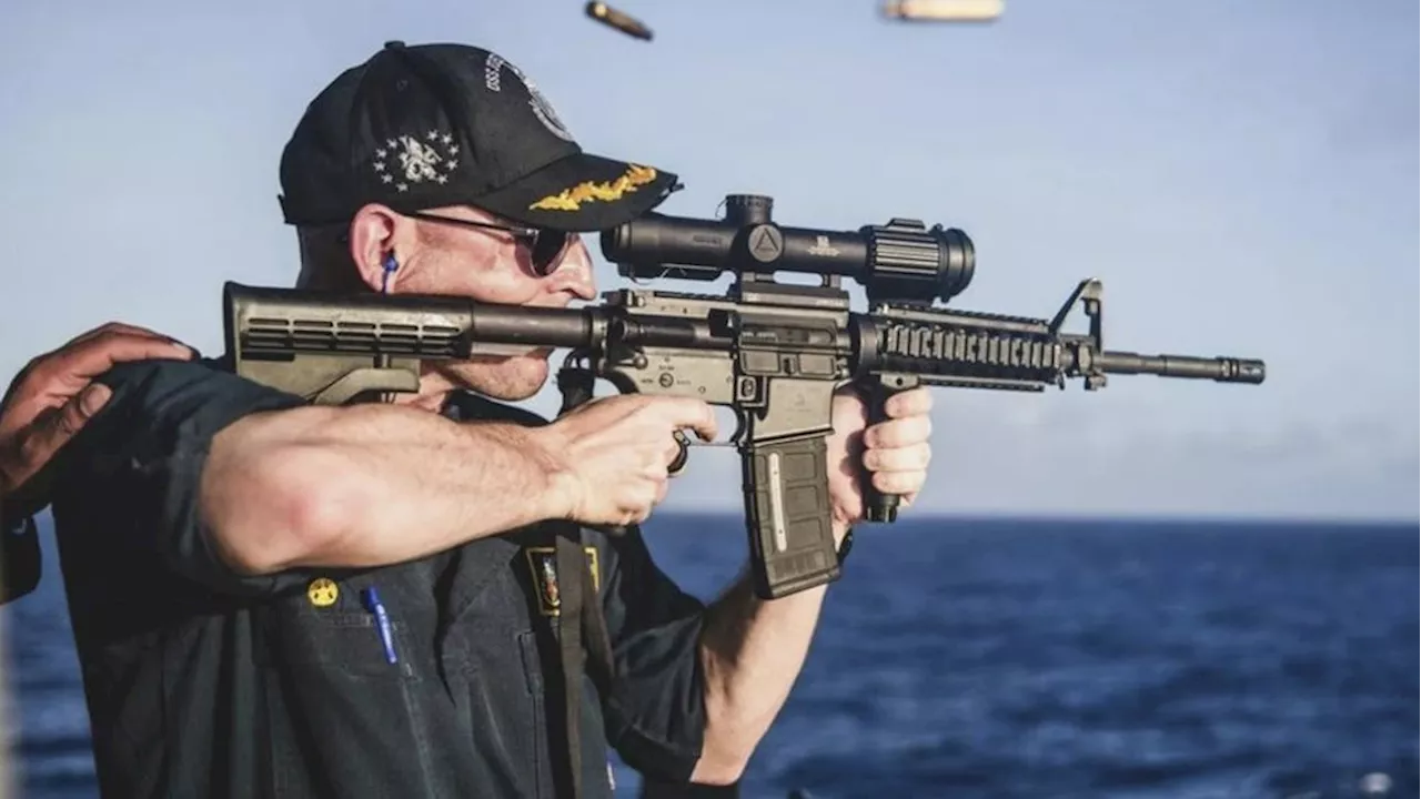 Navy relieves commander mocked over viral photo of backward rifle scope