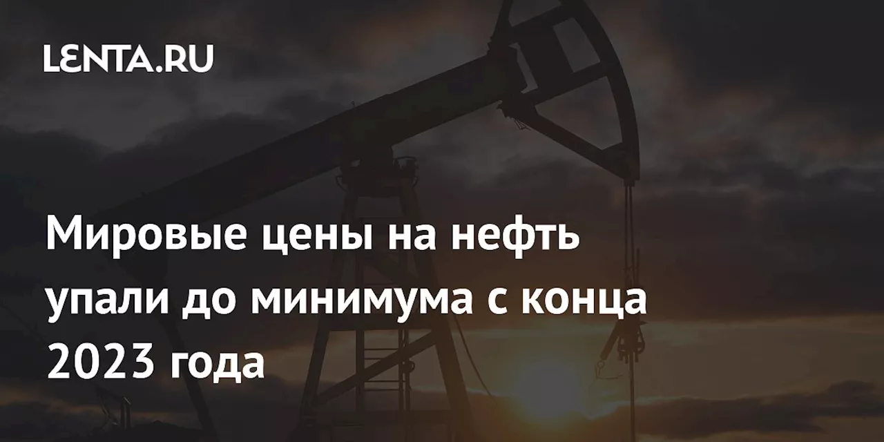 Мировые цены на нефть упали до минимума с конца 2023 года