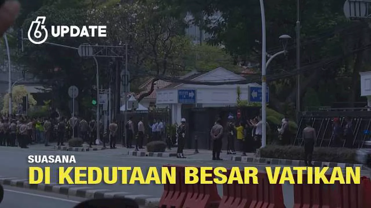 Laporan Langsung Kedatangan Paus Fransiskus di Kedubes Vatikan