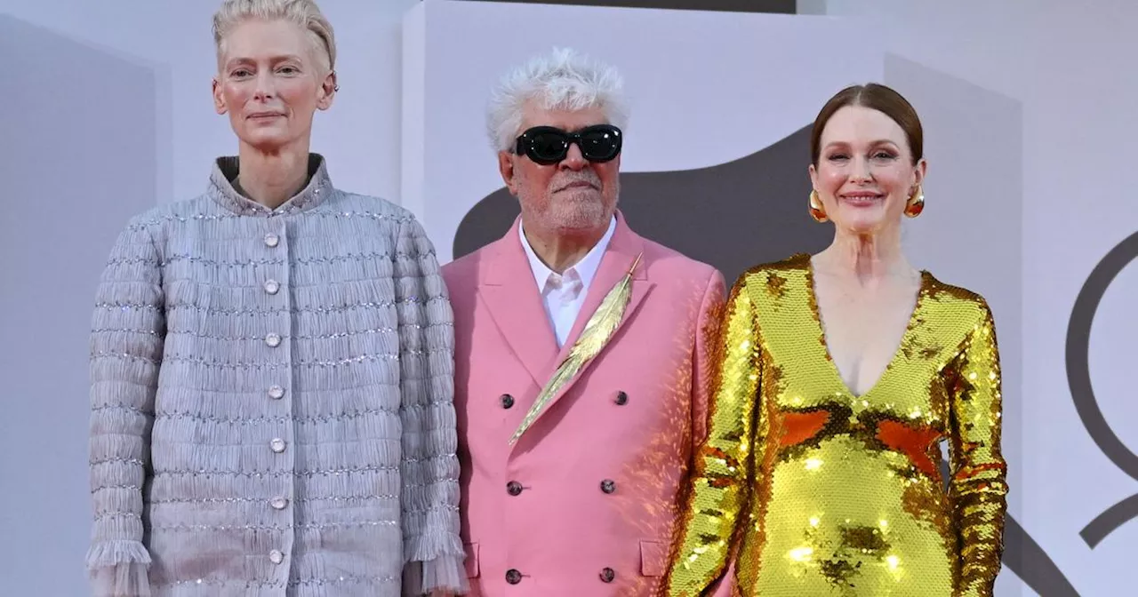 Julianne Moore, Tilda Swinton et Pedro Almodóvar : trio en or à la Mostra de Venise