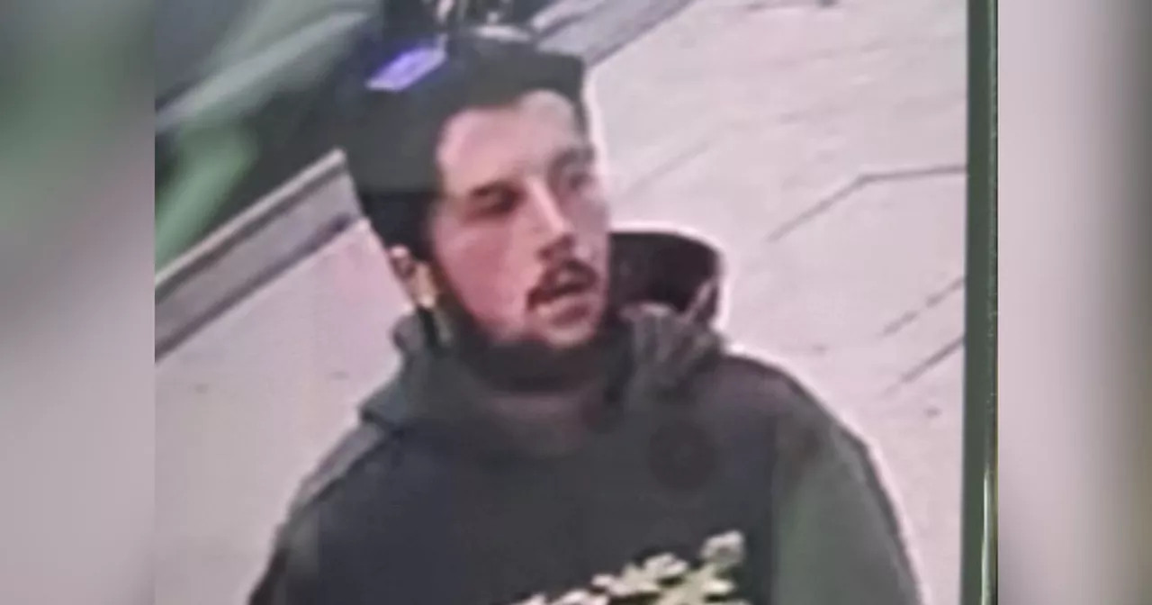 Police want to speak to this man after theft on busy Manchester street