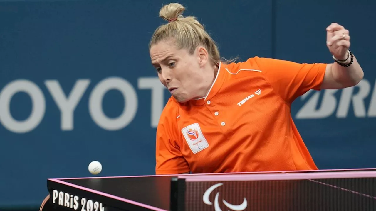 Tafeltennisster Van Zon na achttien minuten door naar paralympische halve finales