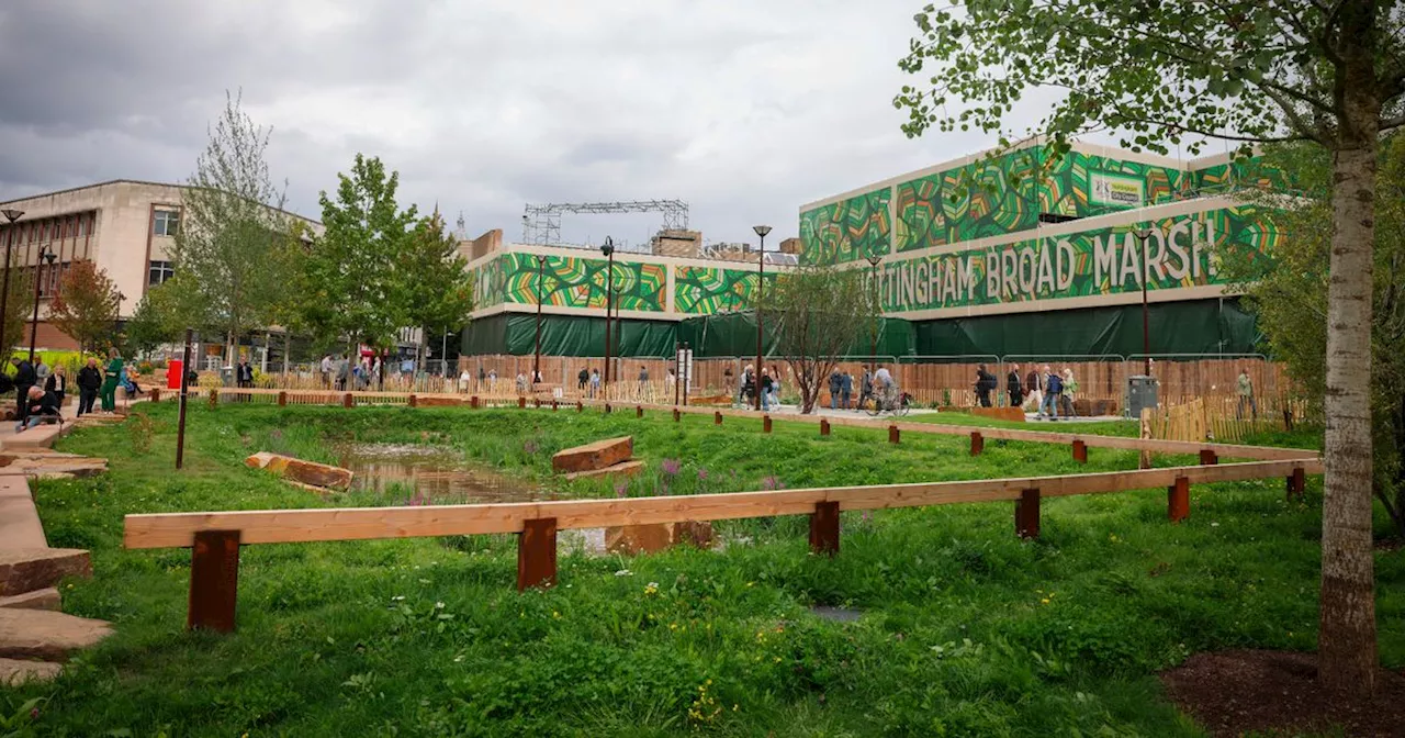 New Broad Marsh park opens to public as leader teases 'more good news'