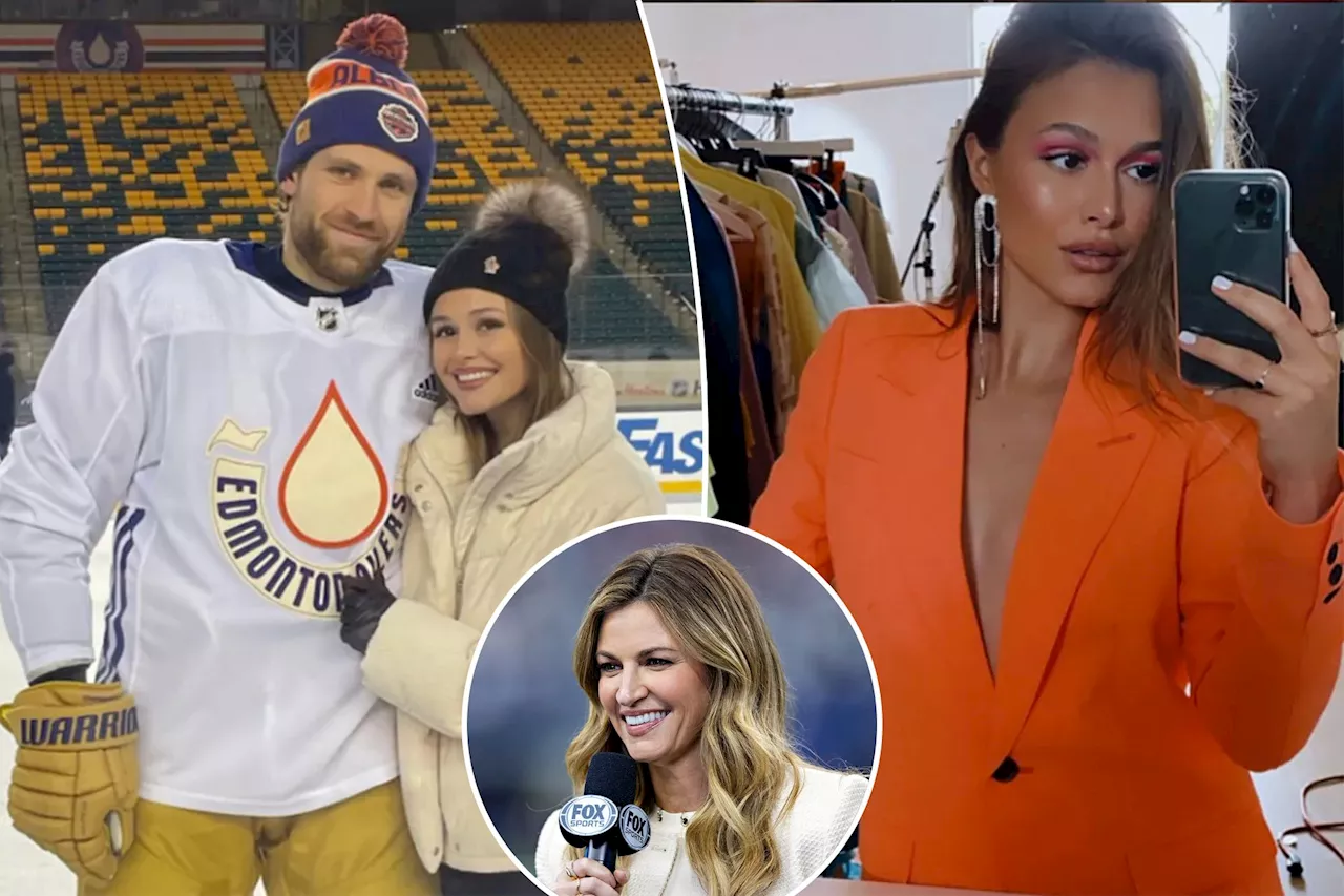 Erin Andrews gushes over Leon Draisaitl's 'hot' fiancée after $112 million Oilers contract