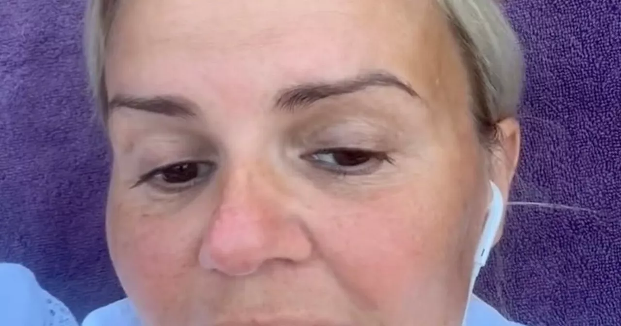 Kerry Katona's holiday disaster as she battles infection then gets flight wrong