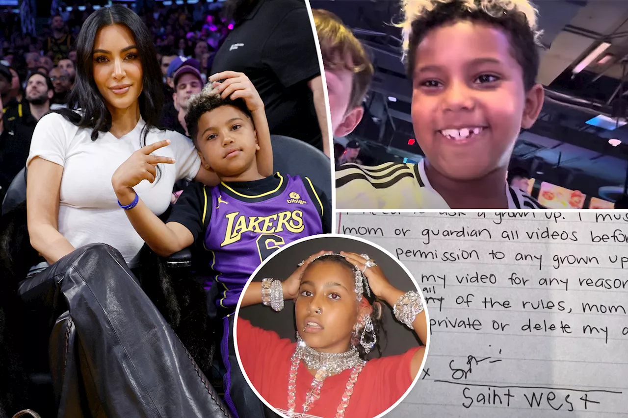 Kim Kardashian makes son Saint, 8, sign 'extensive contract' before starting YouTube channel: No personal info, videos of North, more