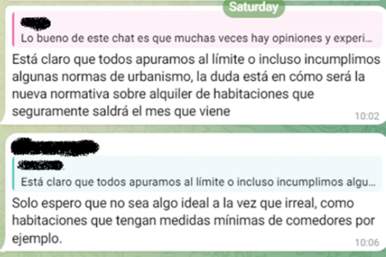 Al descubierto un chat de Telegram donde un grupo de propietarios se organizan para aprovecharse de sus...