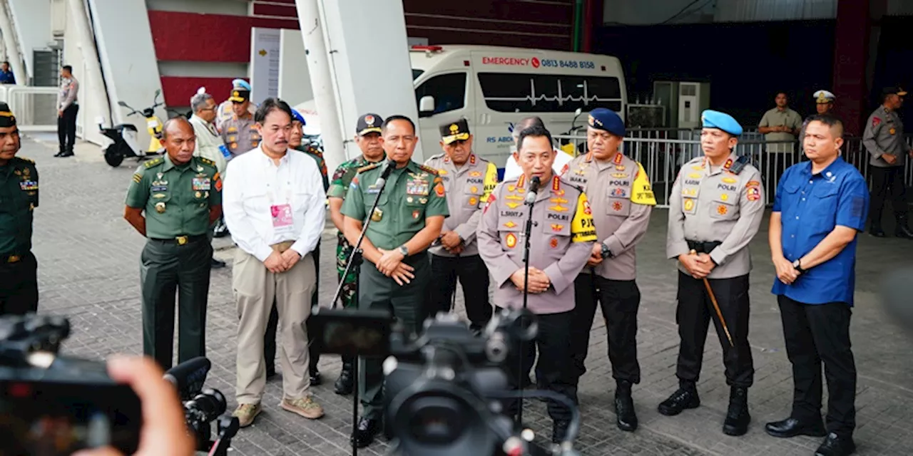 Kapolri dan Panglima TNI Tinjau GBK Jelang Misa Paus Fransiskus