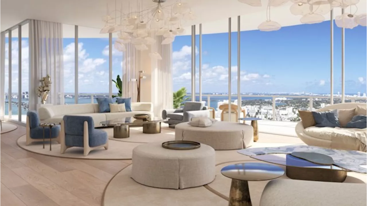 Inside a Pair of $20 Million Penthouses That Crown Miami Beach’s Tallest Tower