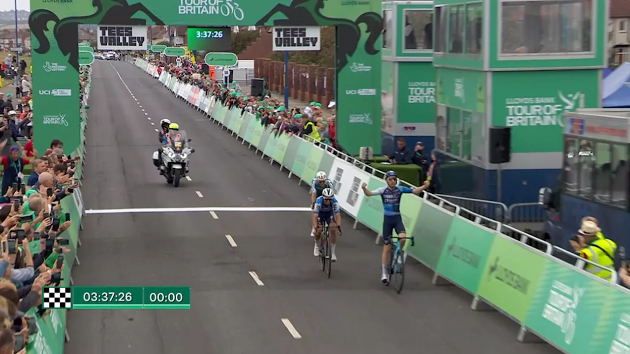 Tour de Grande-Bretagne: Stephen Williams règle Alaphilippe au sprint et remporte la deuxième étape, Remco