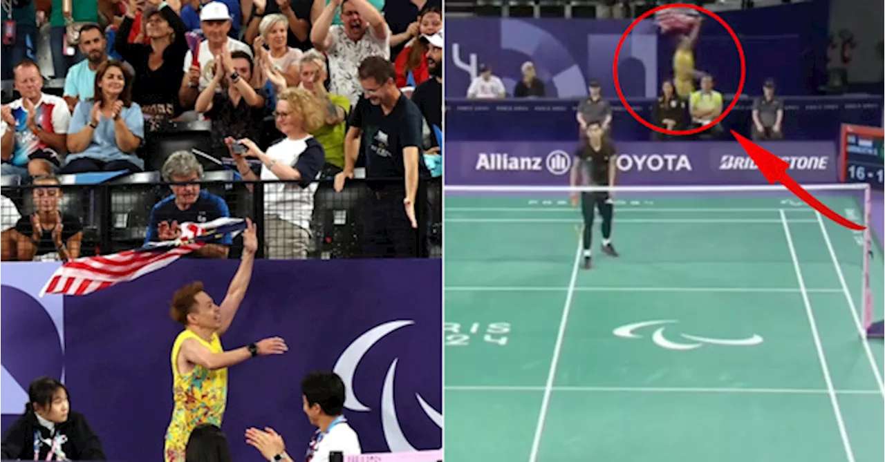 Hilarious Video Shows Gold Medallist Cheah Liek Hou Celebrating Win Behind Another Match