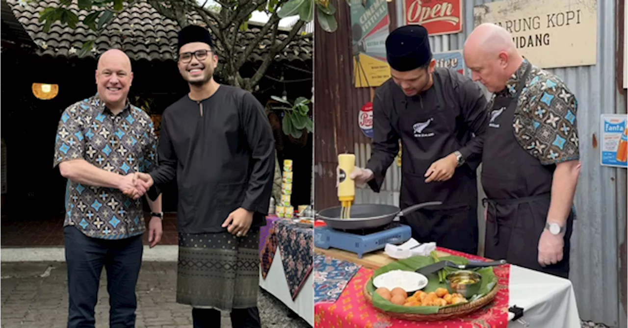 Khairul Aming Meets New Zealand Prime Minister & Cooks Breakfast For Him