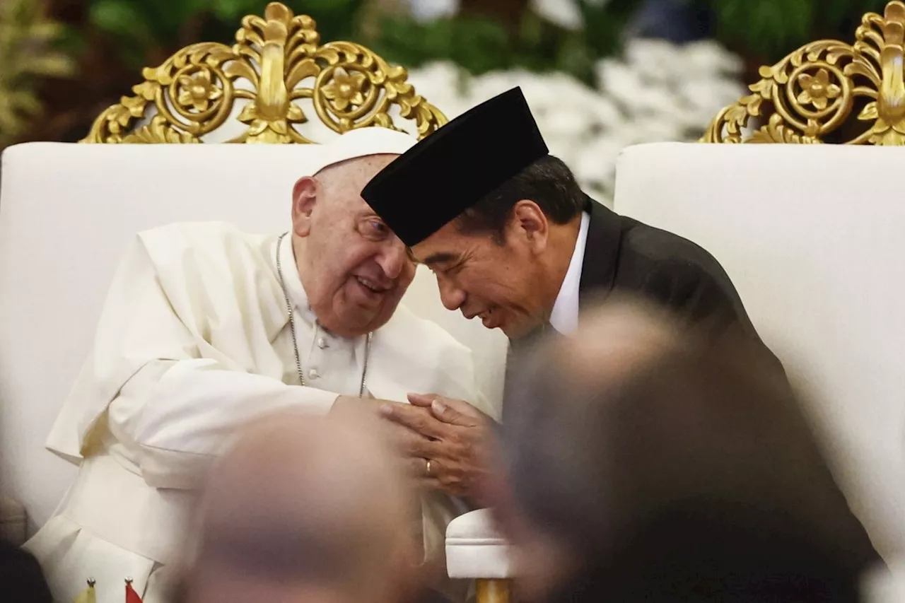 In Asia, pope urges Indonesia to live up to promise of 'harmony in diversity,' fight extremism