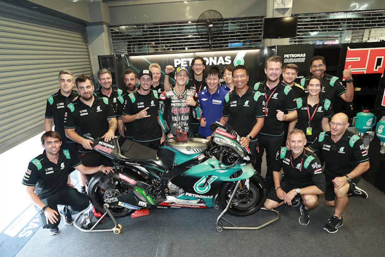 Petronas Yamaha: 35.000 km mit 9,4 Tonnen Material